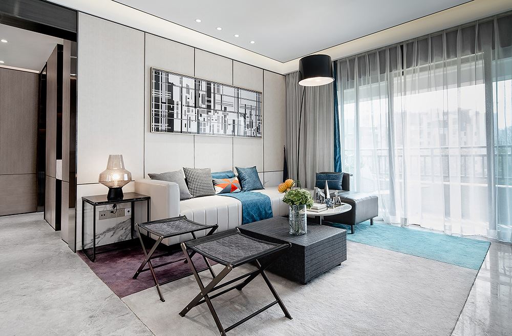 南寧市天健城輕奢風(fēng)格三居室裝修案例