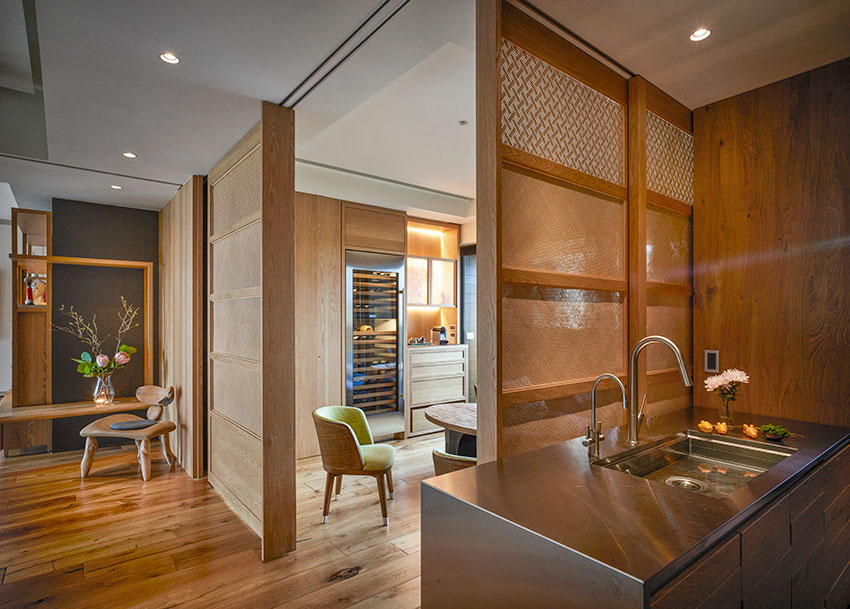 臺式風格家裝設計室內(nèi)裝修效果圖-廚房