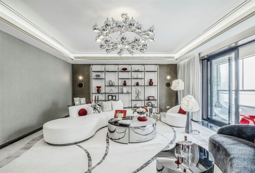 江門市恩平碧桂園輕奢風(fēng)格三居室裝修案例