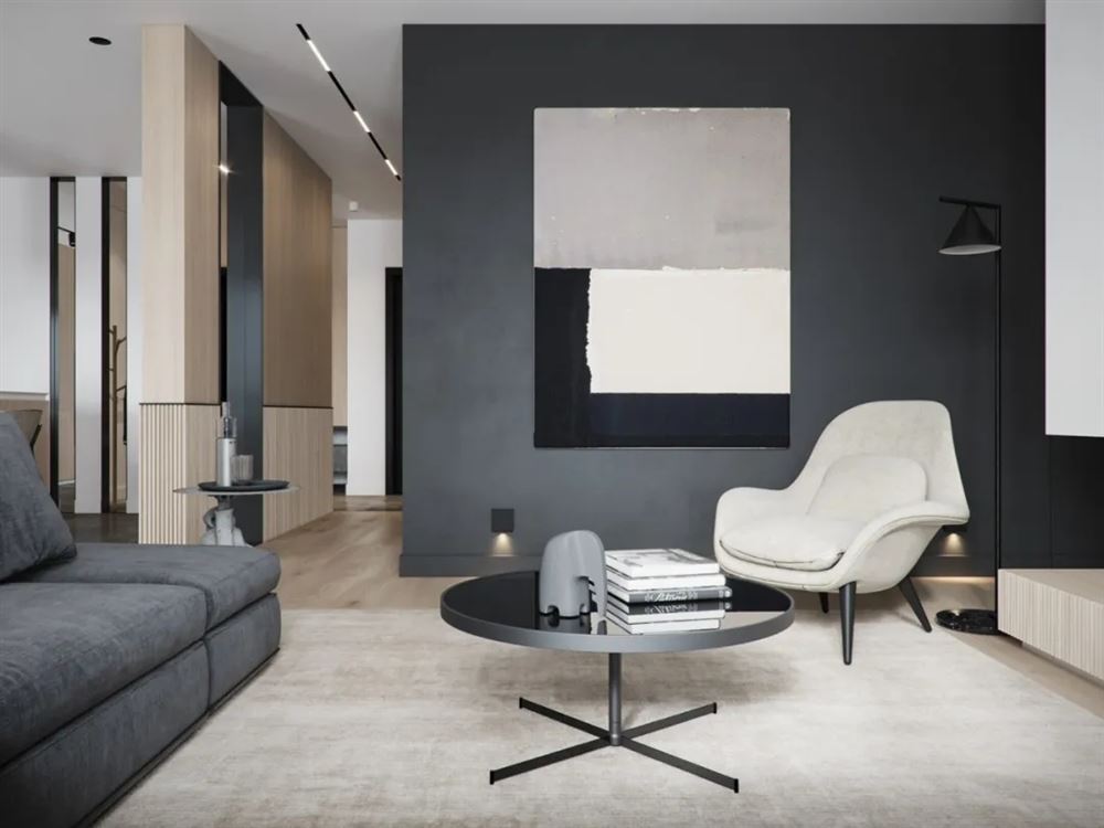 廣州市廣州萬達文化旅游城現代簡約風格三居室裝修案例