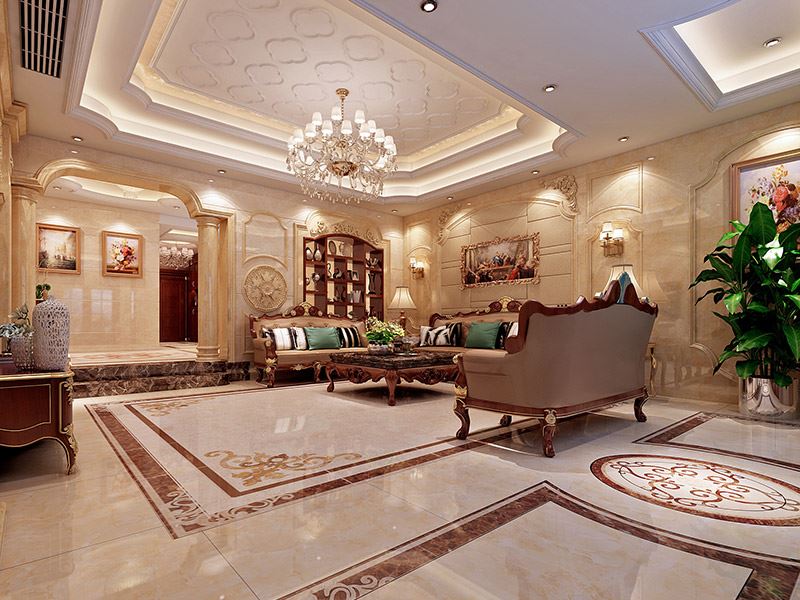 河源市鴻大城歐式風(fēng)格別墅裝修案例