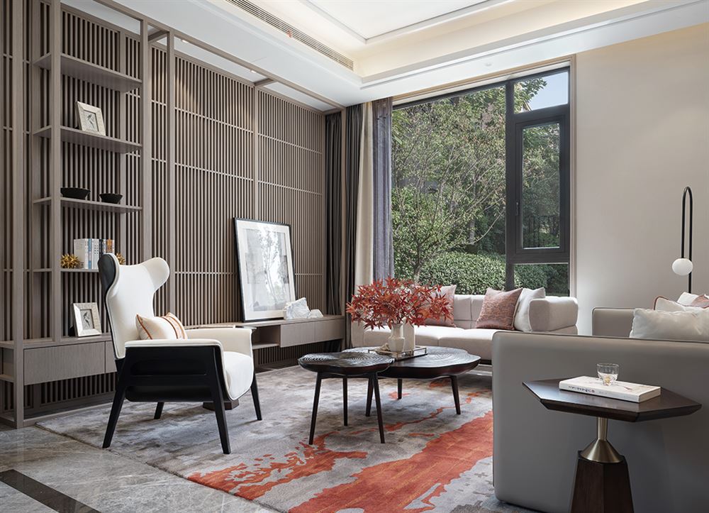 佛山市美的鷺湖森林度假區新中式風格別墅裝修案例