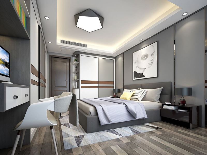 佛山市恒大雅苑現代簡約風格三居室裝修案例