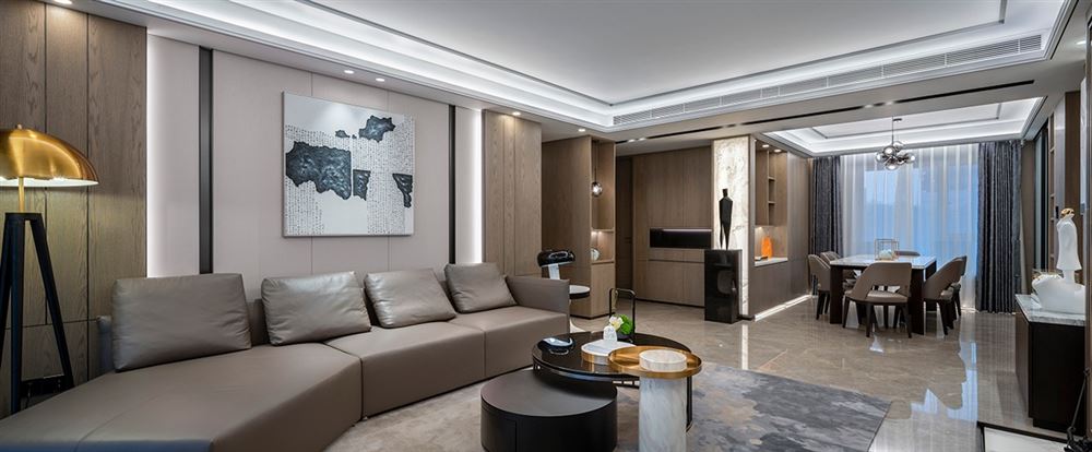 江門市恩平繁星小鎮新中式風格三居室裝修案例