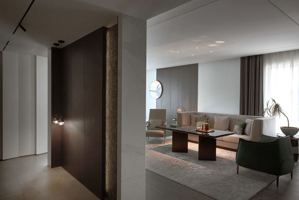 佛山市保利雲上現代簡約風格四居室裝修案例