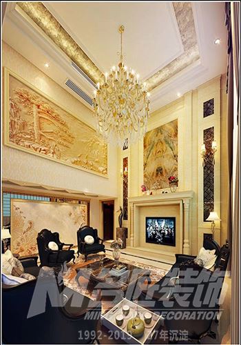 佛山市保利天悅歐式風格三居室裝修案例