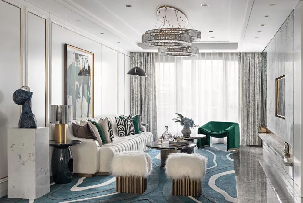 楚雄彝族自治州電力小區(qū)(祿豐縣)輕奢風(fēng)格別墅裝修案例