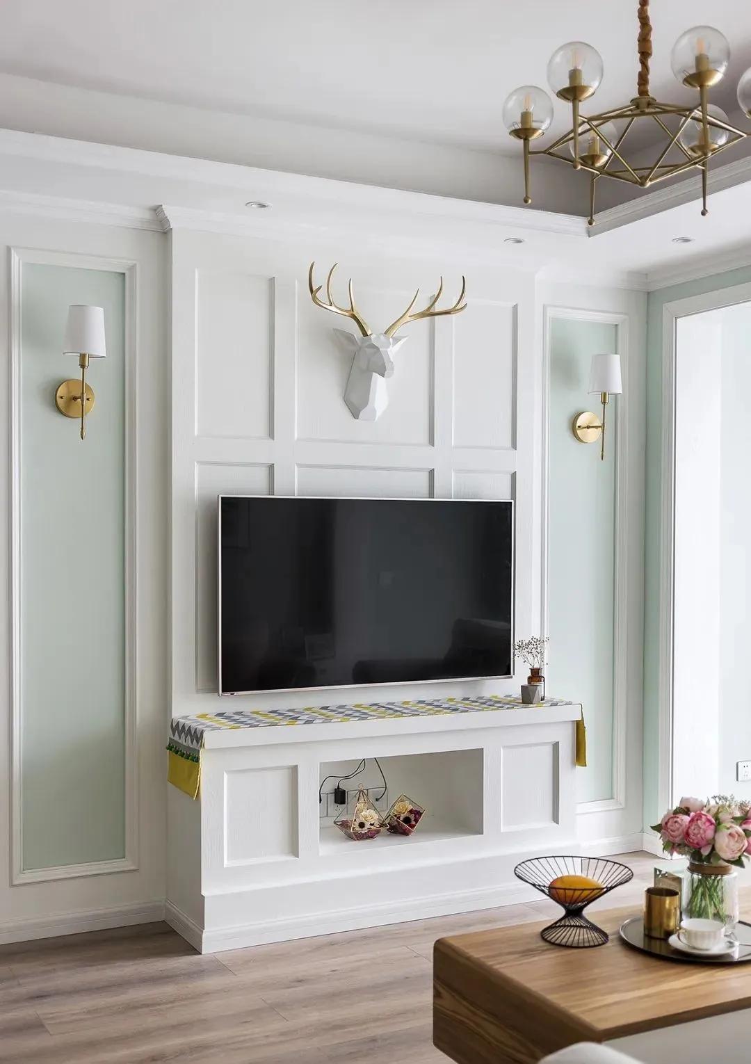 廣州裝修公司田園風(fēng)格室內(nèi)裝修效果圖-電視背景墻 廣州裝修公司田園風(fēng)格室內(nèi)裝修效果圖-電視背景墻