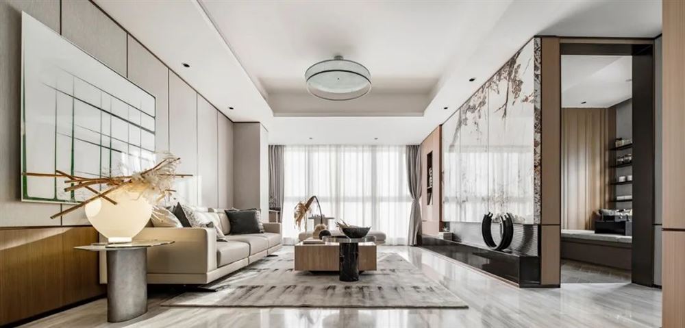 佛山市復地公園和光現代簡約風格三居室裝修案例