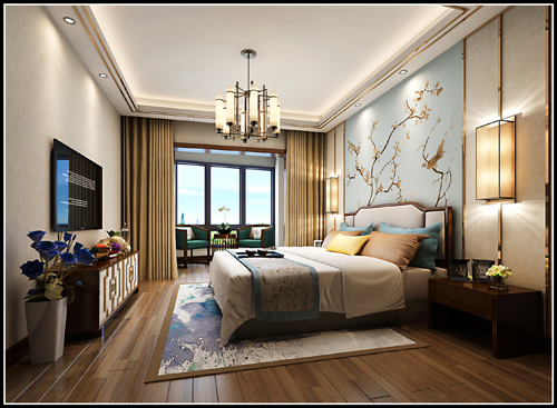 嘉興市九龍山慢城歐式風(fēng)格四居室裝修案例