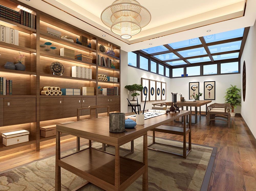 衢州市城南新城新中式風格復式裝修案例