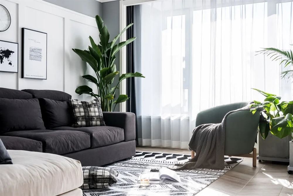 廣州市時代天韻北歐風格三居室裝修案例