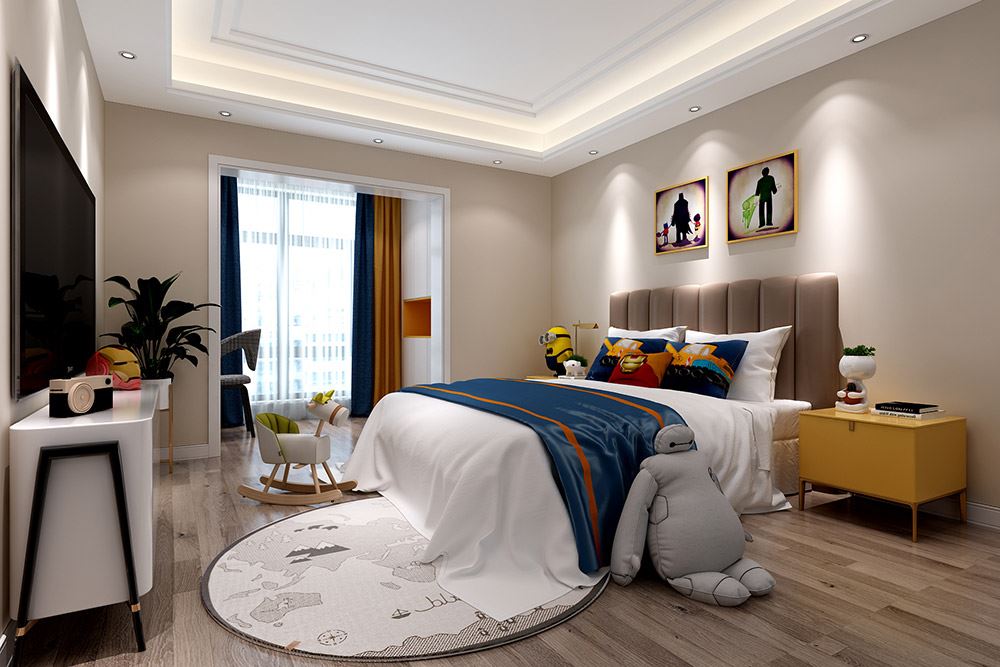 昭通市公務員小區歐式風格復式裝修案例