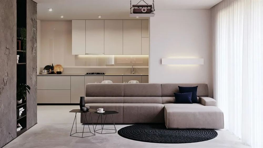 江門市東方明珠現代簡約風格三居室裝修案例