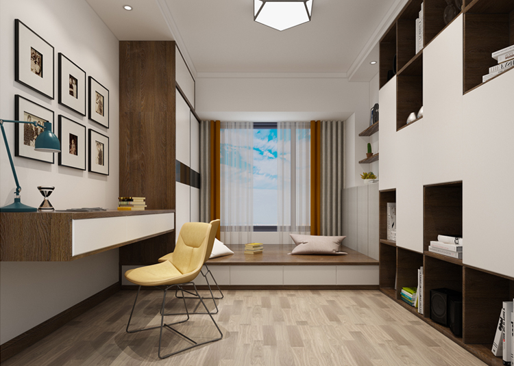 現(xiàn)代輕奢風格室內裝修設計效果圖-星星凱旋四居210平米-室內臥室裝修設計