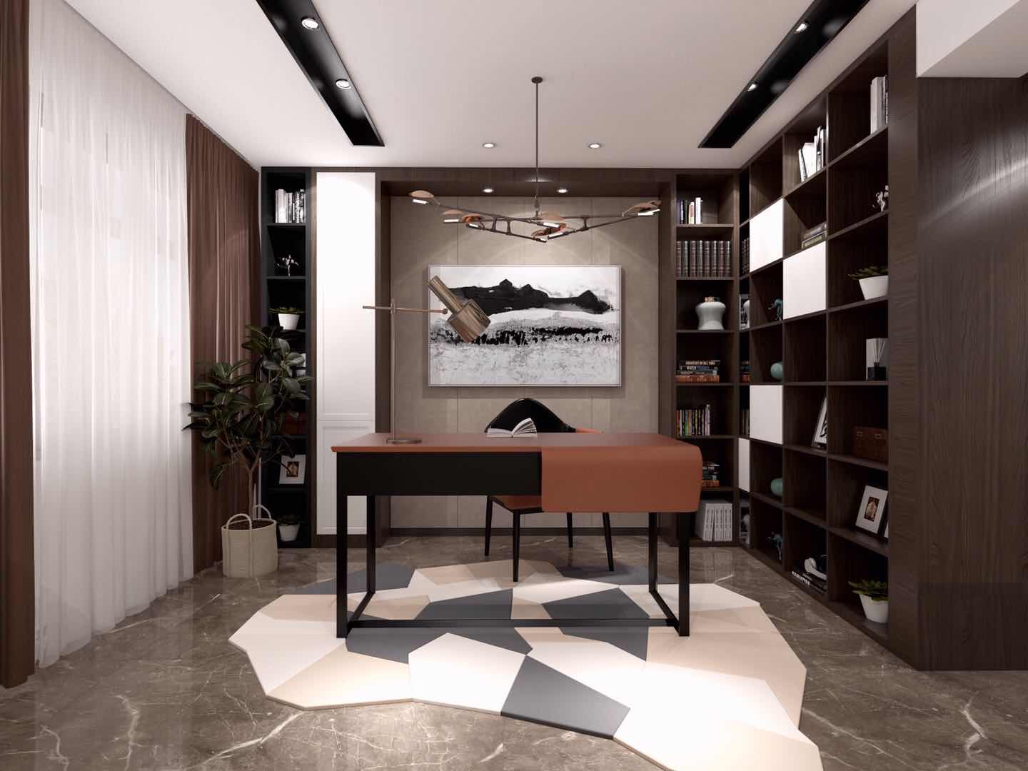 嘉興市寶石公館現代風格別墅裝修案例