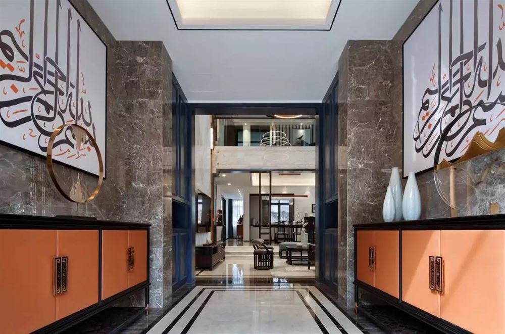 佛山市金地&middot;招商臻玥府新中式風格別墅裝修案例