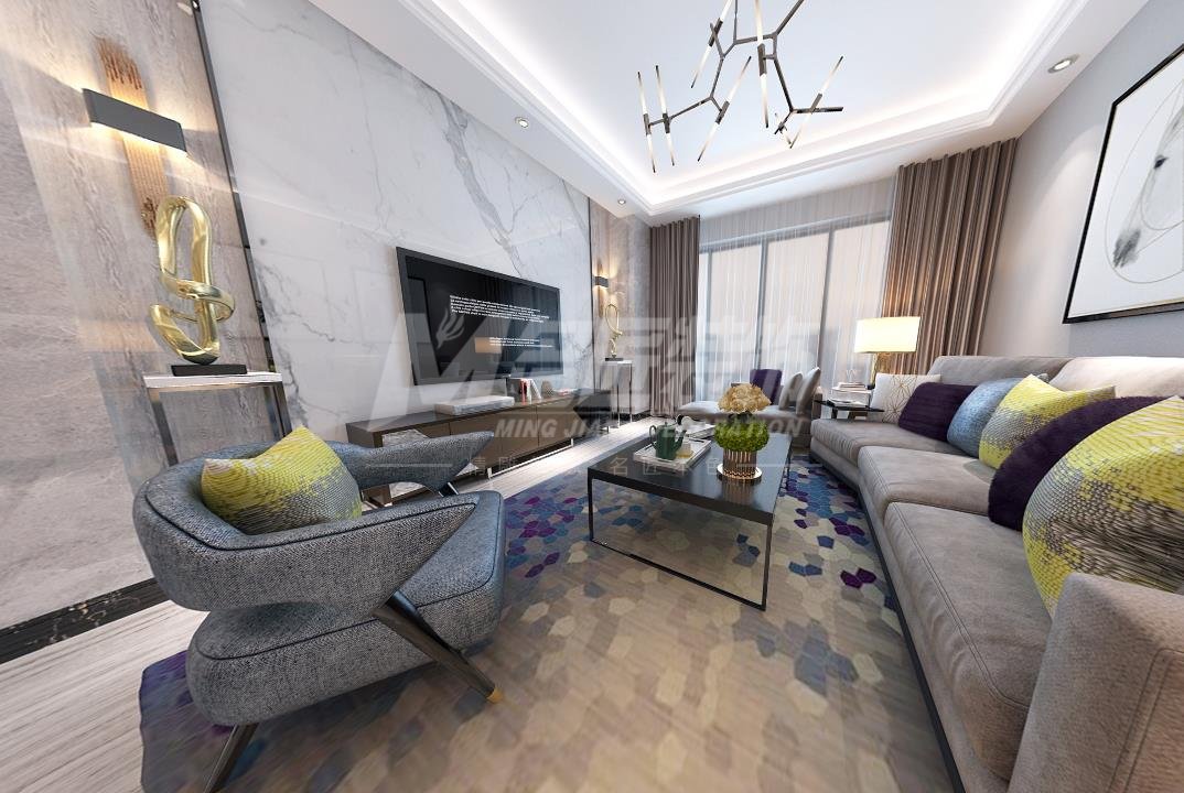 日照市外海花園現(xiàn)代簡約風格三居室裝修案例