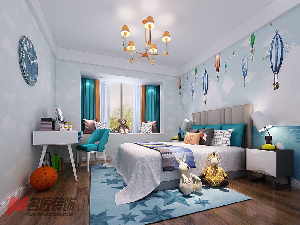 河源市東峰苑現代簡約風格三居室裝修案例