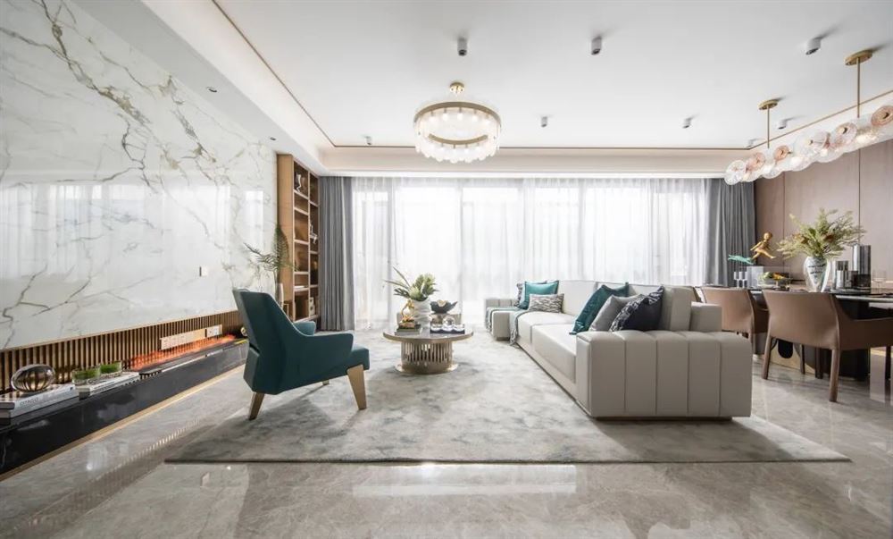 佛山市海倫堡菁華府輕奢風(fēng)格四居室裝修案例