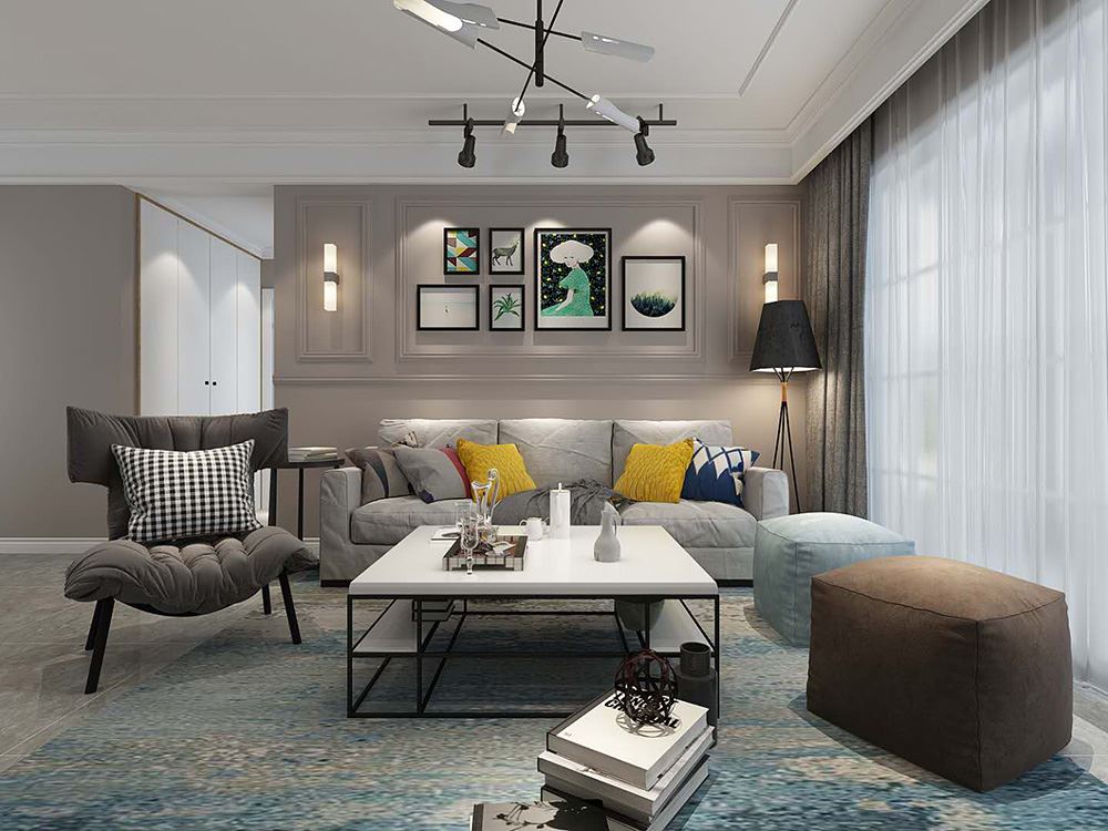 連云港市平山花園北歐風格三居室裝修案例