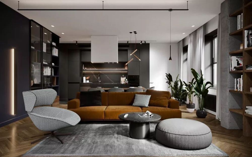 昭通市翠屏尚居北歐風格三居室裝修案例