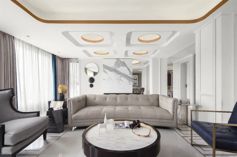 湛江市財富名門輕奢風格復式裝修案例