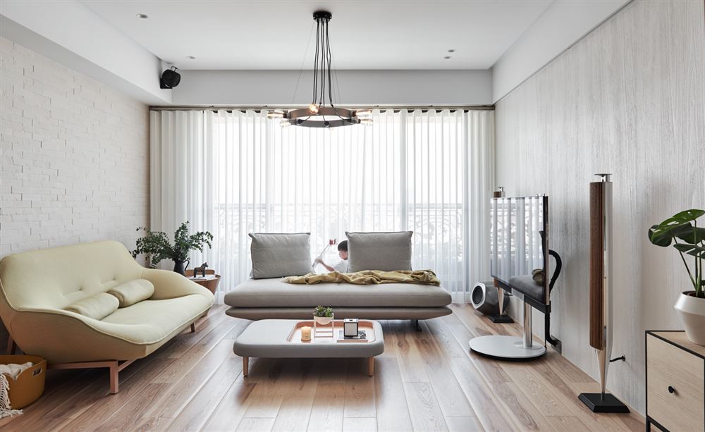 佛山市保利天悅北歐風格三居室裝修案例