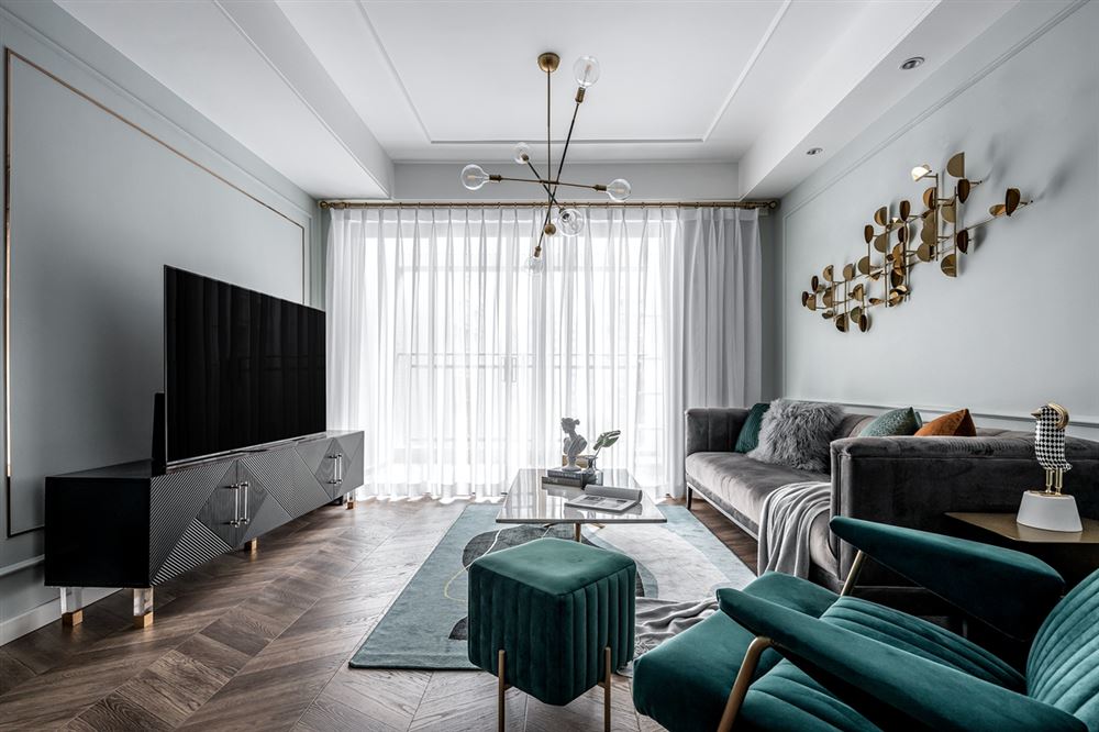 江門市半山別墅公寓北歐風(fēng)格三居室裝修案例