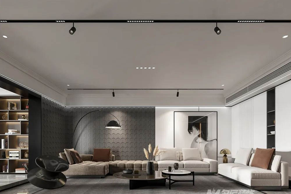 潮州市鳳江嘉園輕奢風(fēng)格四居室裝修案例