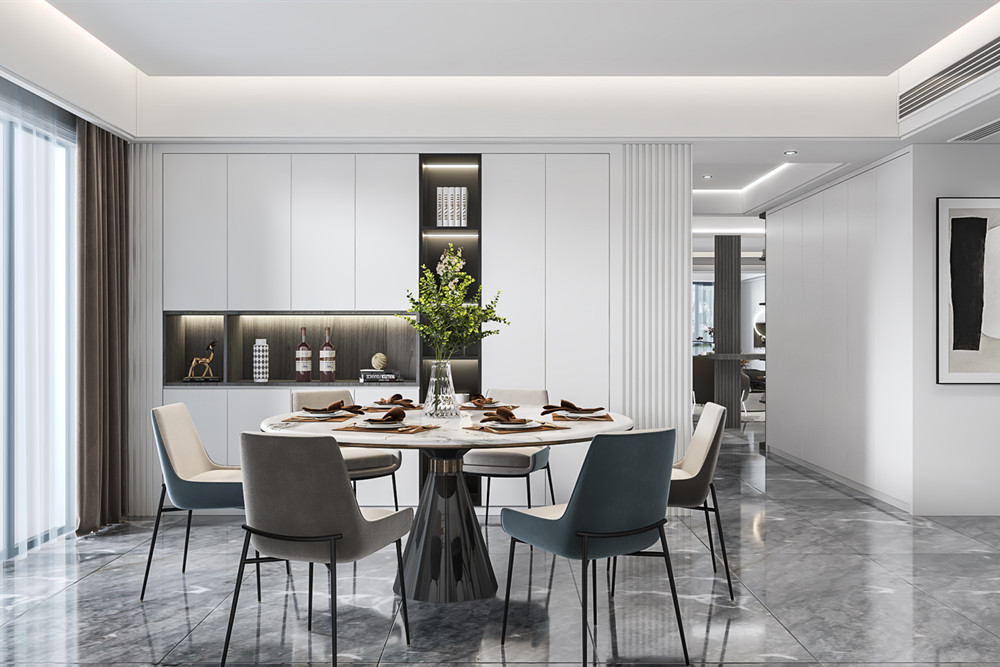 汕頭市御賓府輕奢風格四居室裝修案例