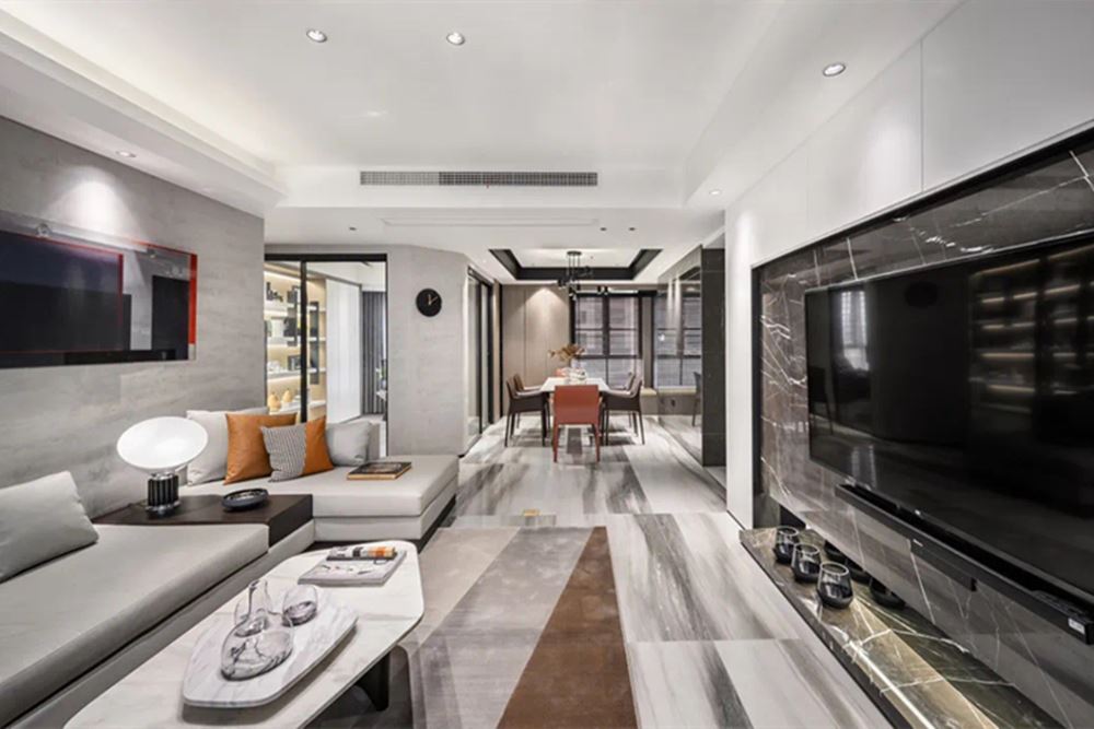 廣州市中航城花園現代簡約風格三居室裝修案例