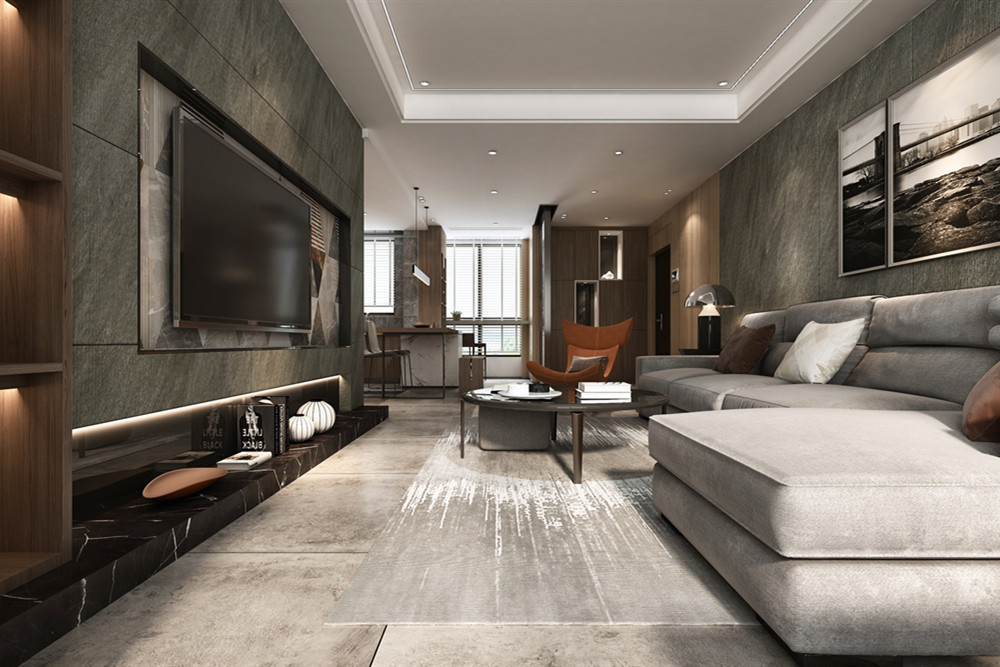 中山市萬秀豪庭現代簡約風格四居室裝修案例