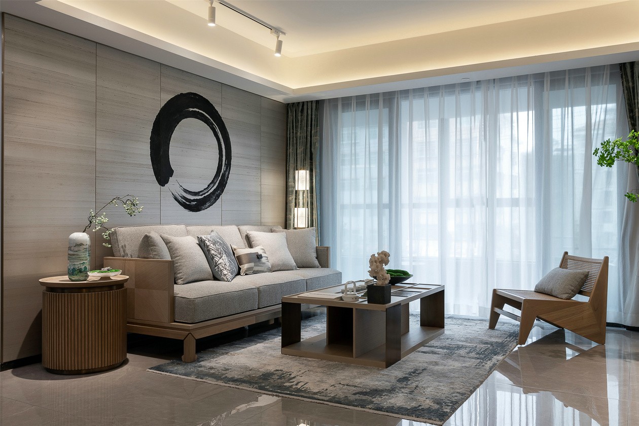 廣州市金碧世紀花園現代簡約風格三居室裝修案例