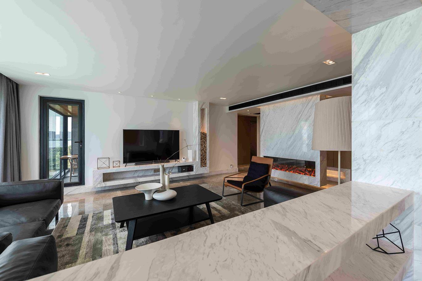 廣州市宇晴軒現代簡約風格三居室裝修案例