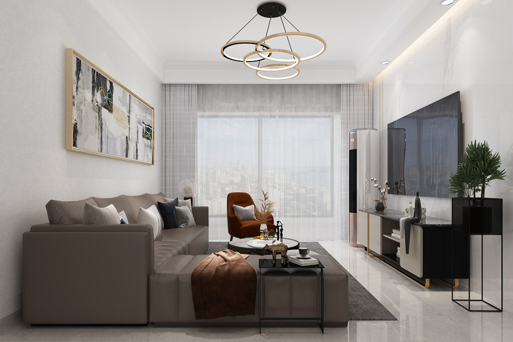 惠州市方直君御現(xiàn)代簡(jiǎn)約風(fēng)格三居室裝修案例