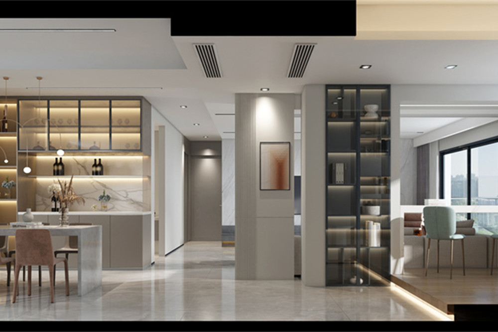 廣州市碧桂園城市花園現代簡約風格三居室裝修案例