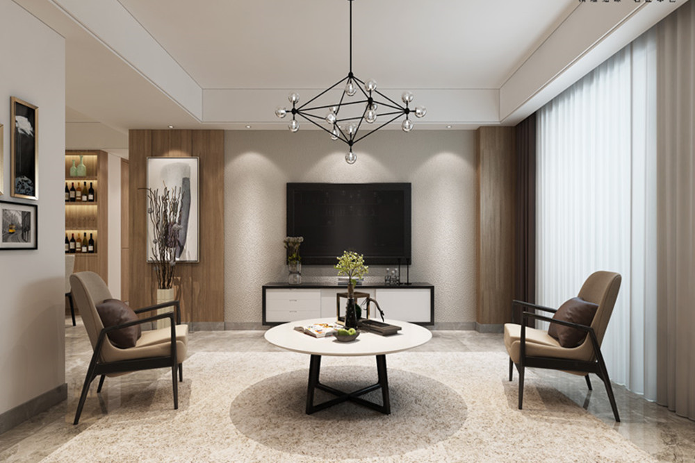 合肥市龍湖&middot;車橋新界現代簡約風格三居室裝修案例