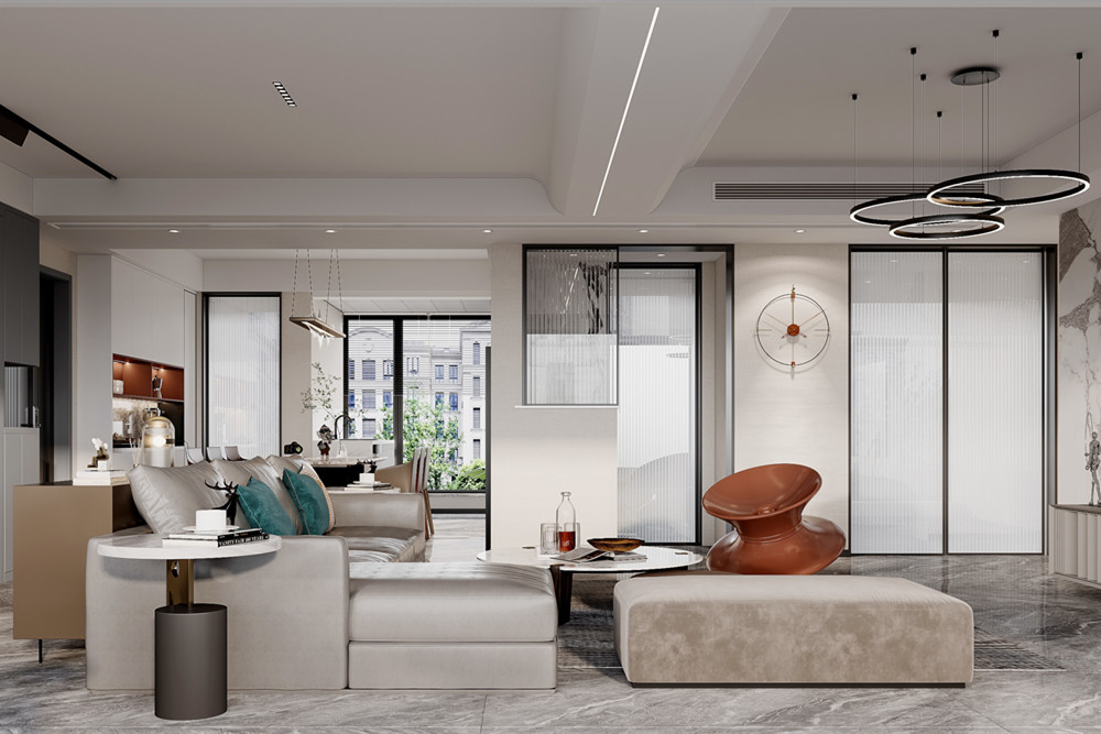 嘉興市中南瀧悅府現(xiàn)代簡約風(fēng)格三居室裝修案例