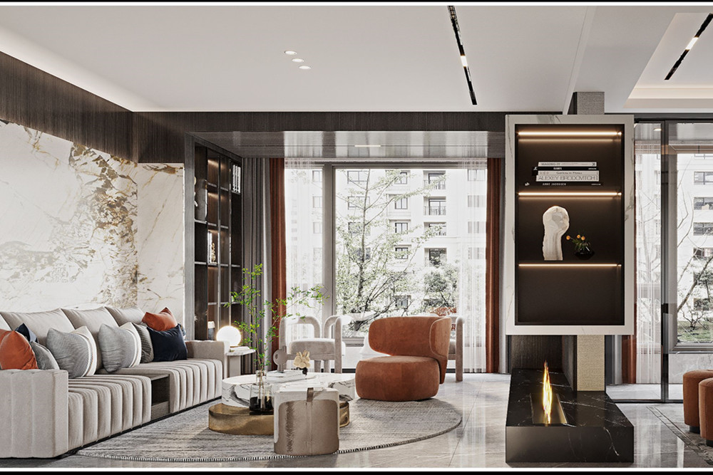 嘉興市錦繡南苑現(xiàn)代簡約風(fēng)格三居室裝修案例