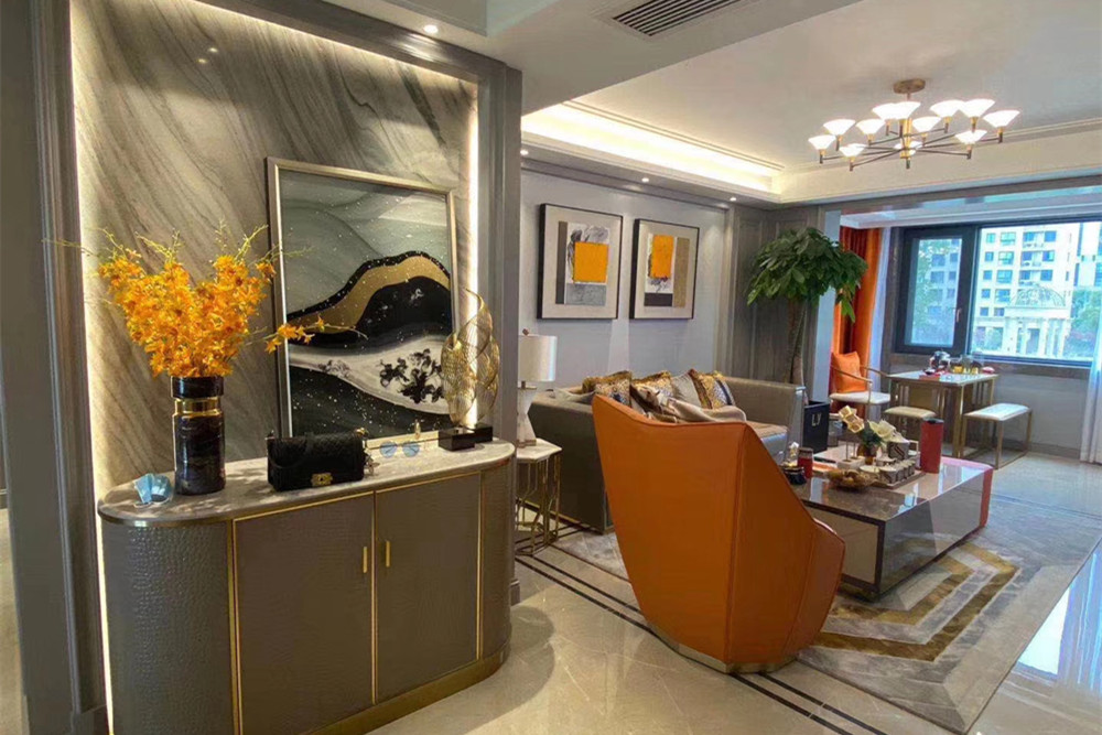 南平市建發&middot;璽悅輕奢風格三居室裝修案例