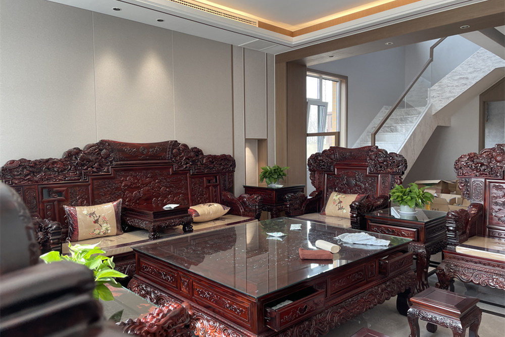 日照市阿掖山花園新中式風格復式裝修案例