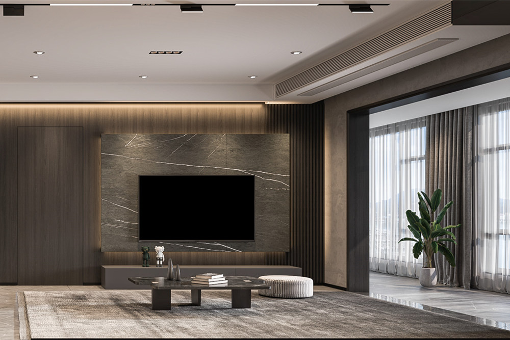 連云港市嘉會城商住樓現(xiàn)代簡約風格三居室裝修案例