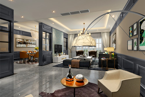 梧州201-300平米輕奢風(fēng)格麗港華府家裝設(shè)計效果圖