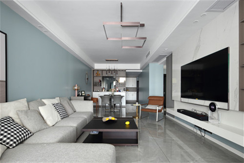 德陽市花香麗舍現代簡約風格三居室裝修案例