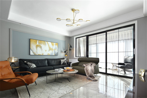 德陽市百通廣場現(xiàn)代簡約風(fēng)格三居室裝修案例