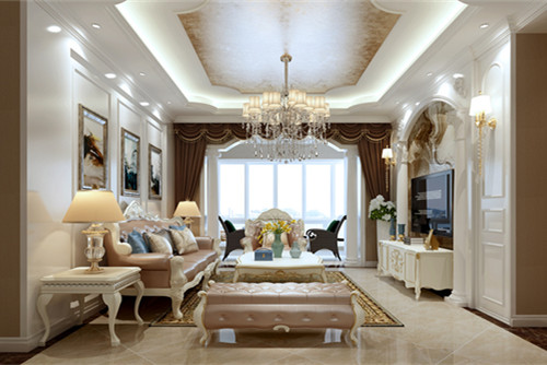 德陽101-200平米歐式風格乾坤天悅家裝設計案例