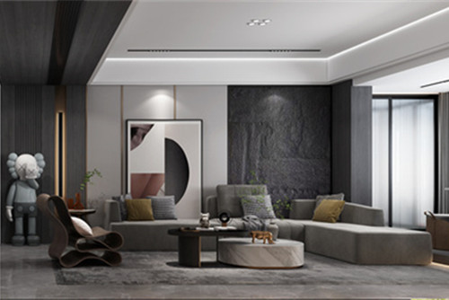 潮州市東寨村現代簡約風格三居室裝修案例