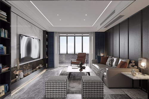 淮安市億力未來城現代簡約風格三居室裝修案例