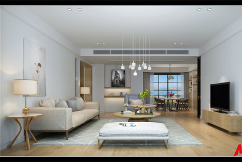 湛江市萬豪世家現代簡約風格三居室裝修案例